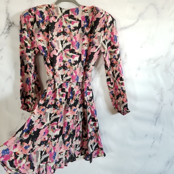 IRO Mini Floral Wrap Dress - Picture 10 of 15